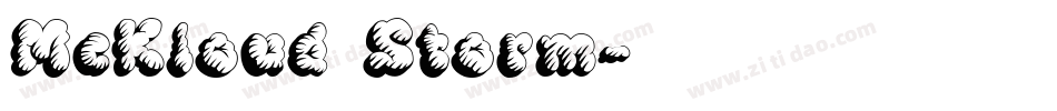 McKloud Storm字体转换